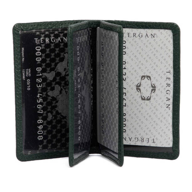 Yeşil Hakiki Deri Unisex Kredi Kartlık - S1KK00001601-I5T - 2