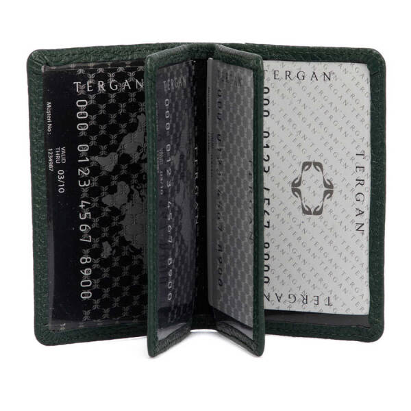 Yeşil Hakiki Deri Unisex Kredi Kartlık - S1KK00001601-I5T - 2