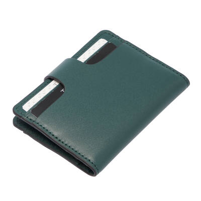  Yeşil Deri Unisex Kredi Kartlık - S1KK00001653-S8H - 3
