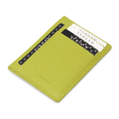 Yeşil Deri Unisex Kredi Kartlık - S1KK00001676-T7A 
