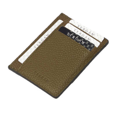 Yeşil Deri Unisex Kredi Kartlık - S1KK00001676-T7N 
