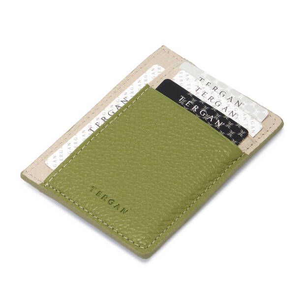 Yeşil Deri Unisex Kredi Kartlık - S1KK00001676-V1A 