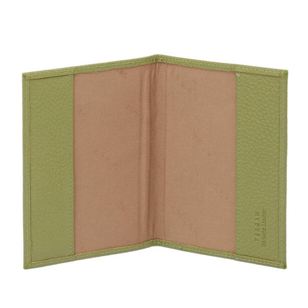 Yeşil Hakiki Deri Unisex Pasaportluk - S1PS00001200-G8Z - Tergan