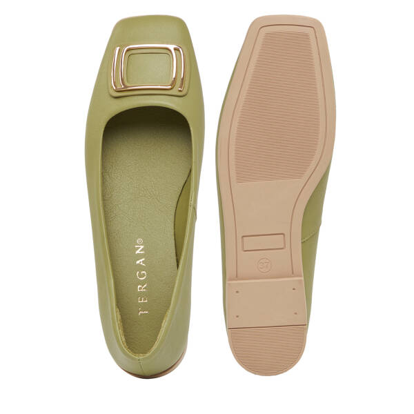 Yeşil Hakiki Deri Kadın Babet - K26I1BB68483-G81 - 6