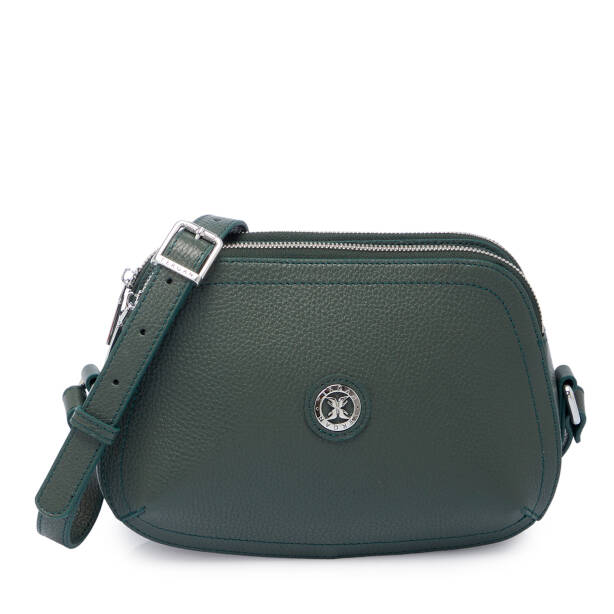 Yeşil Hakiki Deri Kadın Çapraz Askılı Çanta - S25K1BC78865-I5T - 1