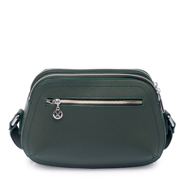 Yeşil Hakiki Deri Kadın Çapraz Askılı Çanta - S25K1BC78865-I5T - 3