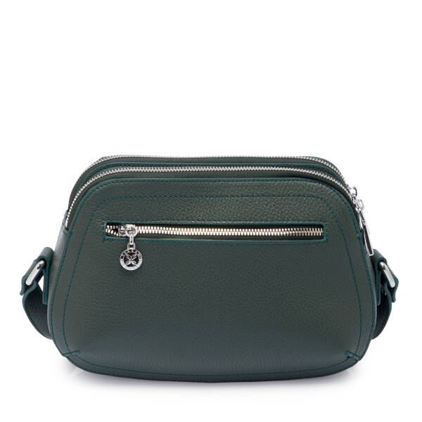 Yeşil Hakiki Deri Kadın Çapraz Askılı Çanta - S25K1BC78865-I5T - 3