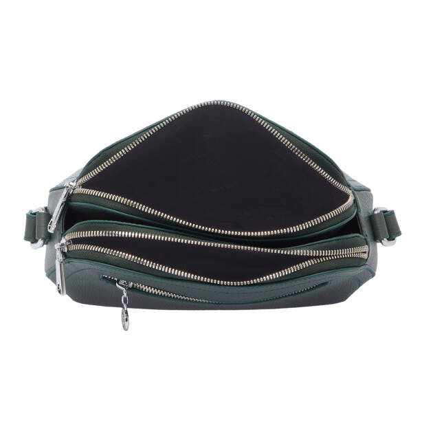 Yeşil Hakiki Deri Kadın Çapraz Askılı Çanta - S25K1BC78865-I5T - 4