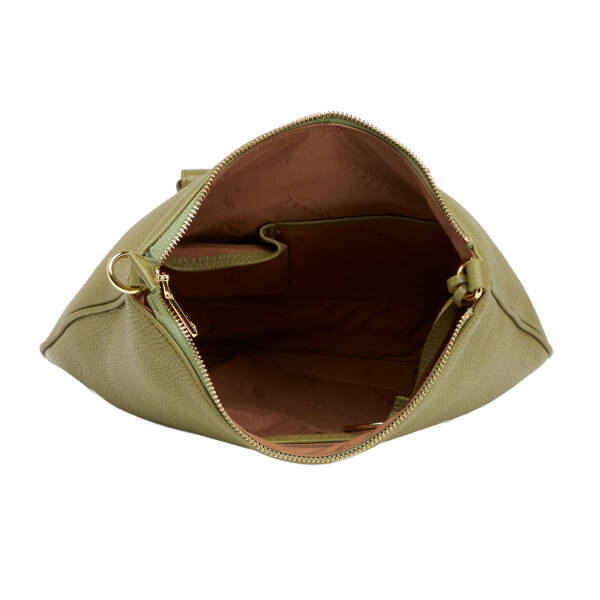 Yeşil Hakiki Deri Kadın Çapraz Askılı Çanta - S26Y1BC80409-U5V - 4