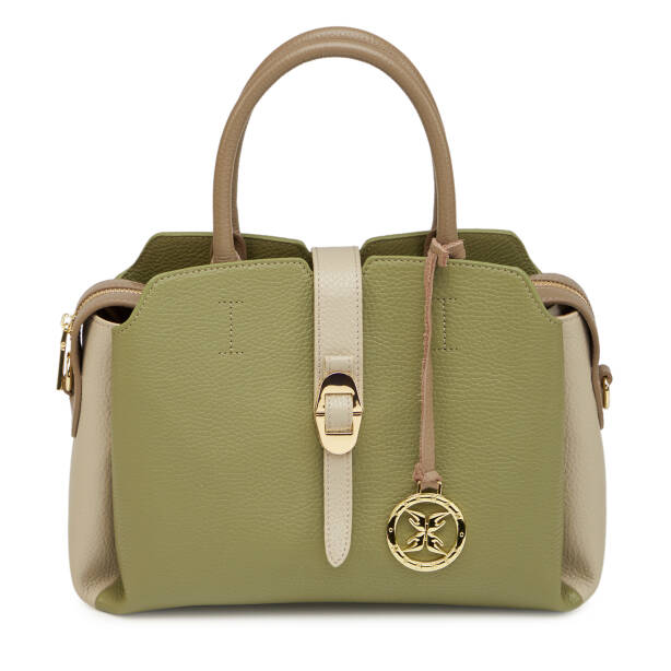 Yeşil Hakiki Deri Kadın El Çantası - S26Y1BC80534-U8Z 