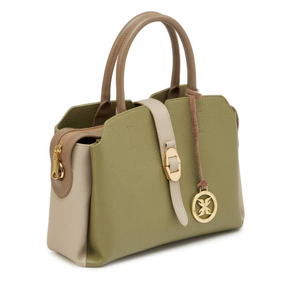 Yeşil Hakiki Deri Kadın El Çantası - S26Y1BC80534-U8Z - 2