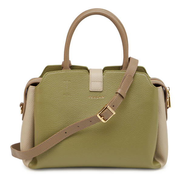 Yeşil Hakiki Deri Kadın El Çantası - S26Y1BC80534-U8Z - 3