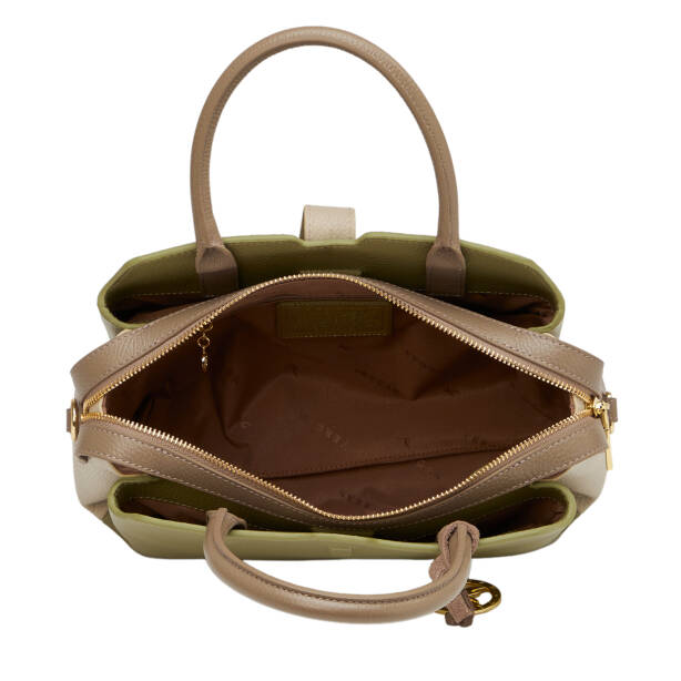 Yeşil Hakiki Deri Kadın El Çantası - S26Y1BC80534-U8Z - 4