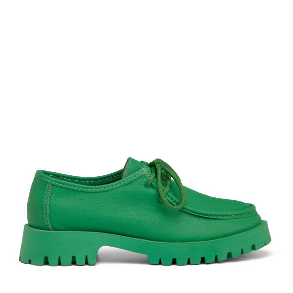 Yeşil Hakiki Deri Kadın Makosen - K25S1AY68173-C47 - 1