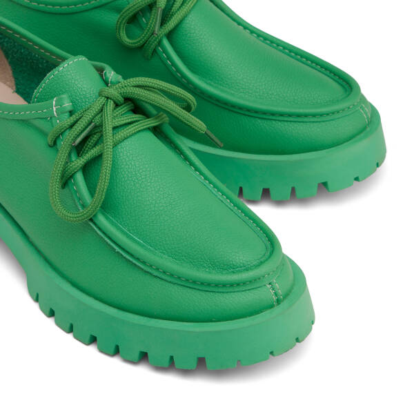 Yeşil Hakiki Deri Kadın Makosen - K25S1AY68173-C47 - 3