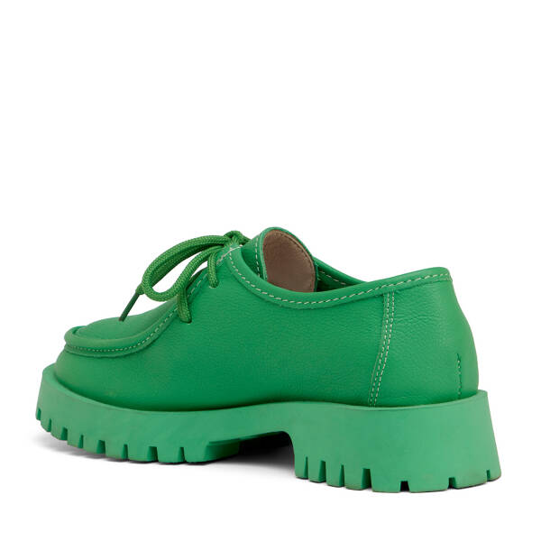 Yeşil Hakiki Deri Kadın Makosen - K25S1AY68173-C47 - 4