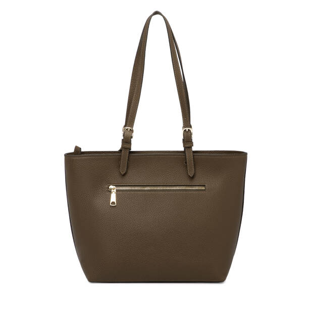 Yeşil Hakiki Deri Kadın Omuz Çantası - S25K1BC80529-T7N - 3