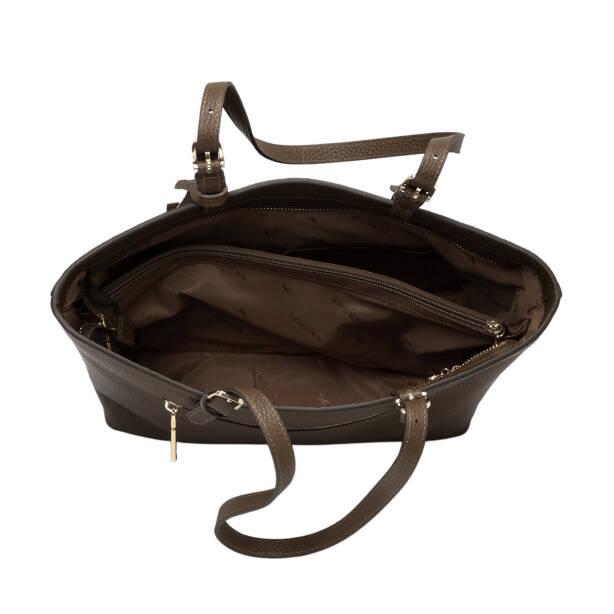 Yeşil Hakiki Deri Kadın Omuz Çantası - S25K1BC80529-T7N - 4