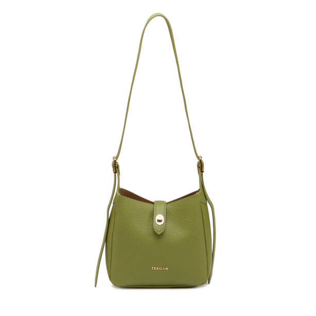 Yeşil Hakiki Deri Kadın Omuz Çantası - S26Y1BC80527-G8Z 