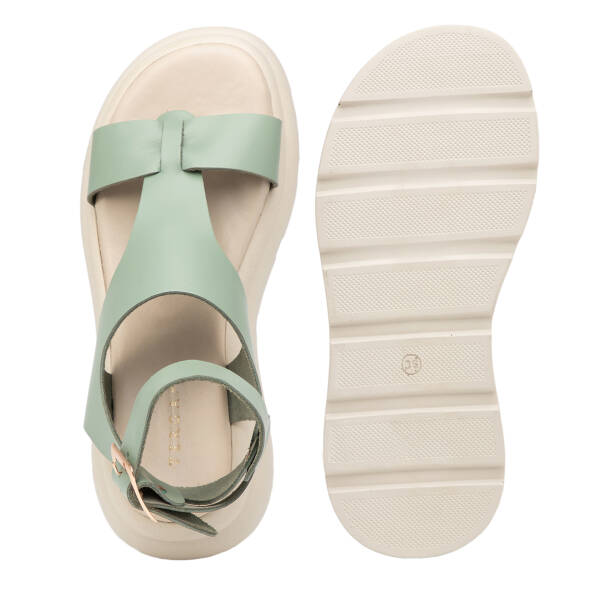 Yeşil Hakiki Deri Kadın Sandalet - K25Y1SN67991-Q5R - 6