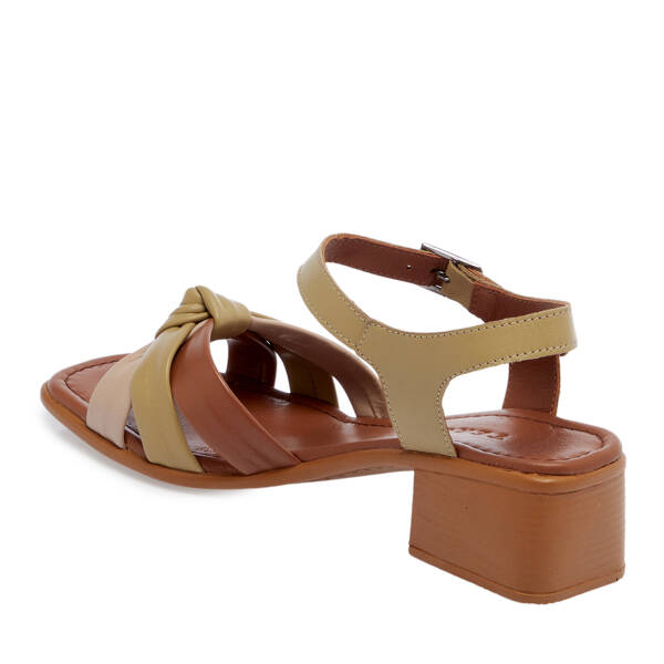Yeşil Hakiki Deri Kadın Sandalet - K26Y1SN68369-G81 - 2