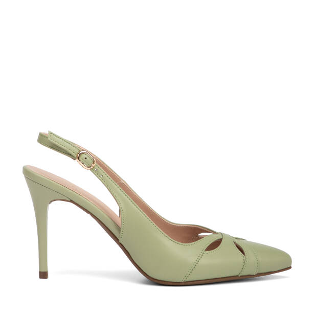 Yeşil Hakiki Deri Kadın Stiletto - K26Y1AY68386-G81 