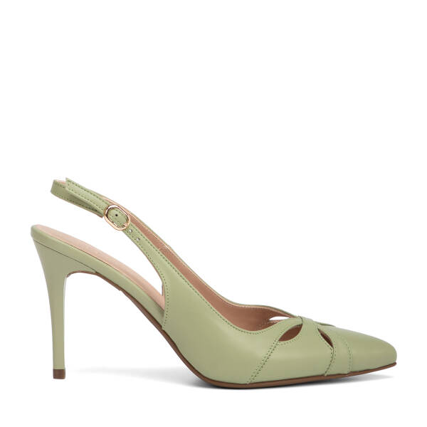Yeşil Hakiki Deri Kadın Stiletto - K26Y1AY68386-G81 - 1