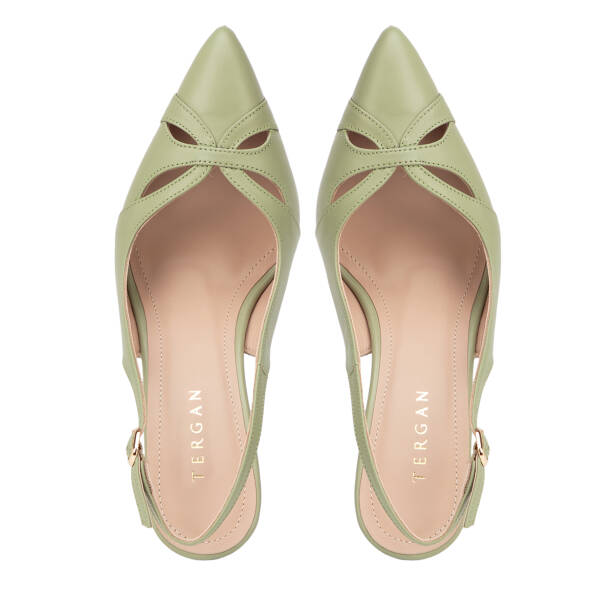 Yeşil Hakiki Deri Kadın Stiletto - K26Y1AY68386-G81 - 5