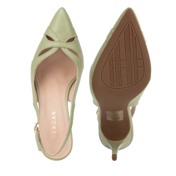 Yeşil Hakiki Deri Kadın Stiletto - K26Y1AY68386-G81 - 6