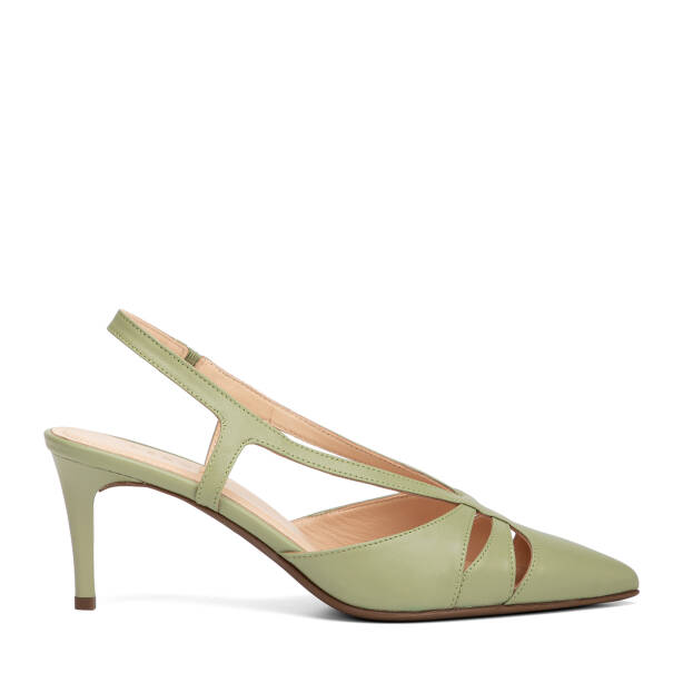 Yeşil Hakiki Deri Kadın Stiletto - K26Y1AY68389-G81 