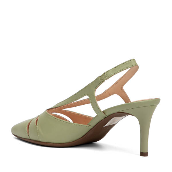 Yeşil Hakiki Deri Kadın Stiletto - K26Y1AY68389-G81 - 4