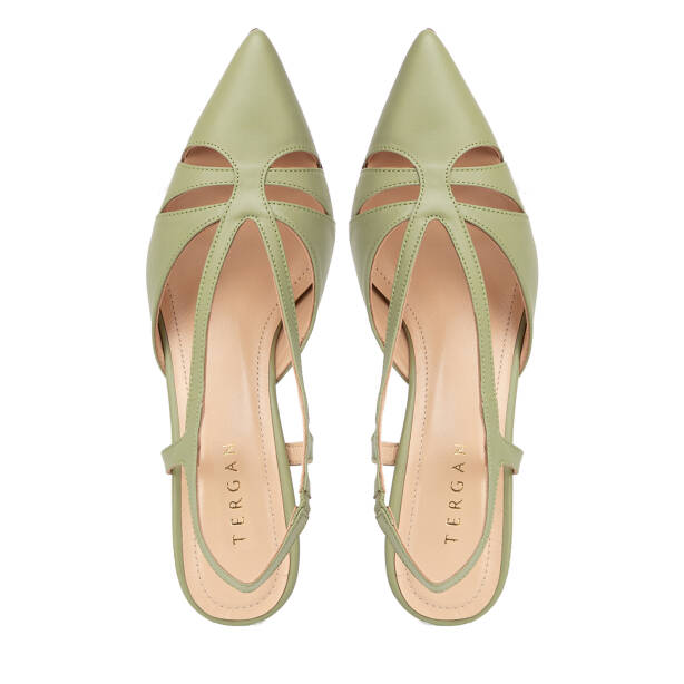 Yeşil Hakiki Deri Kadın Stiletto - K26Y1AY68389-G81 - 5