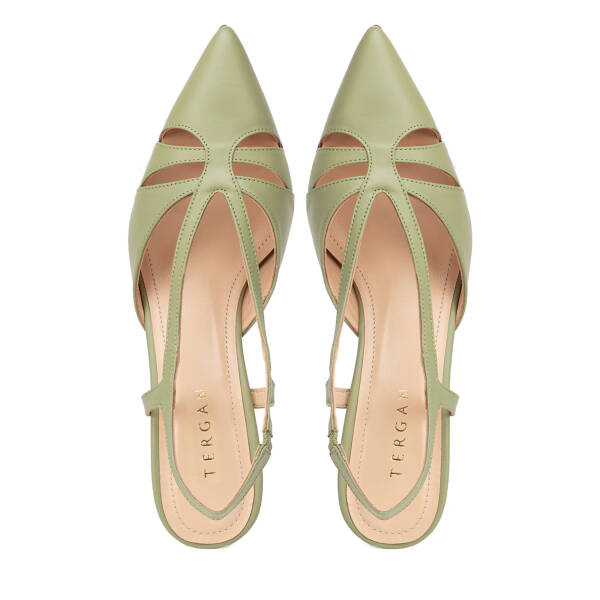 Yeşil Hakiki Deri Kadın Stiletto - K26Y1AY68389-G81 - 5