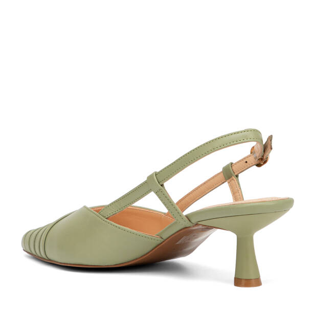 Yeşil Hakiki Deri Kadın Stiletto - K26Y1AY68393-H3B - 4