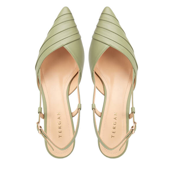 Yeşil Hakiki Deri Kadın Stiletto - K26Y1AY68393-H3B - 5