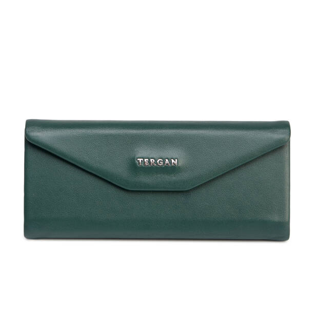 Yeşil Hakiki Deri Unisex Gözlük Kılıfı - S1GK00001677-N8U - Tergan