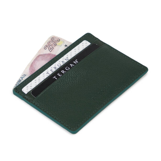 Yeşil Hakiki Deri Unisex Kredi Kartlık - S1KK00001646-U8E - 1