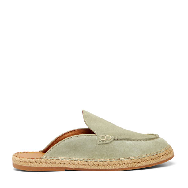 Yeşil Hakiki Süet Deri Erkek Espadril - E26Y1TR57623-V0O - Tergan