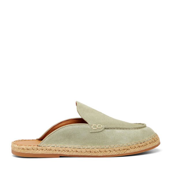 Yeşil Hakiki Süet Deri Erkek Espadril - E26Y1TR57623-V0O - 1