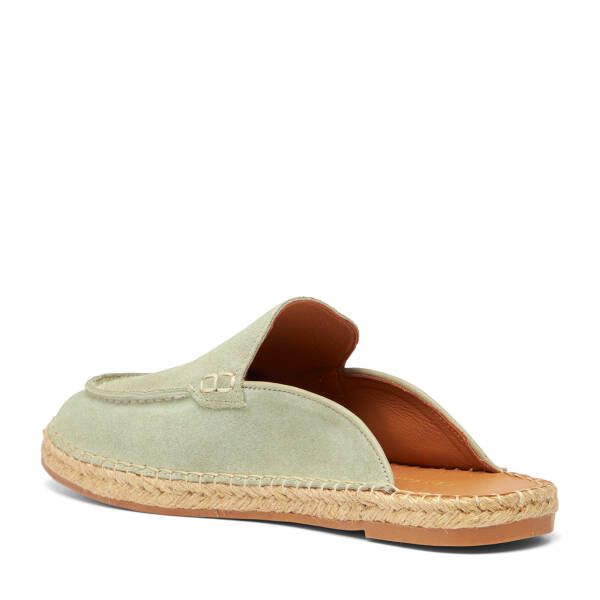 Yeşil Hakiki Süet Deri Erkek Espadril - E26Y1TR57623-V0O - 4