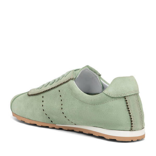 Yeşil Hakiki Süet Deri Kadın Sneaker - K25I1AY68063-S2W - 4