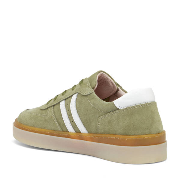 Yeşil Hakiki Süet Deri Kadın Sneaker - K26I1AY68421-V0O - 4