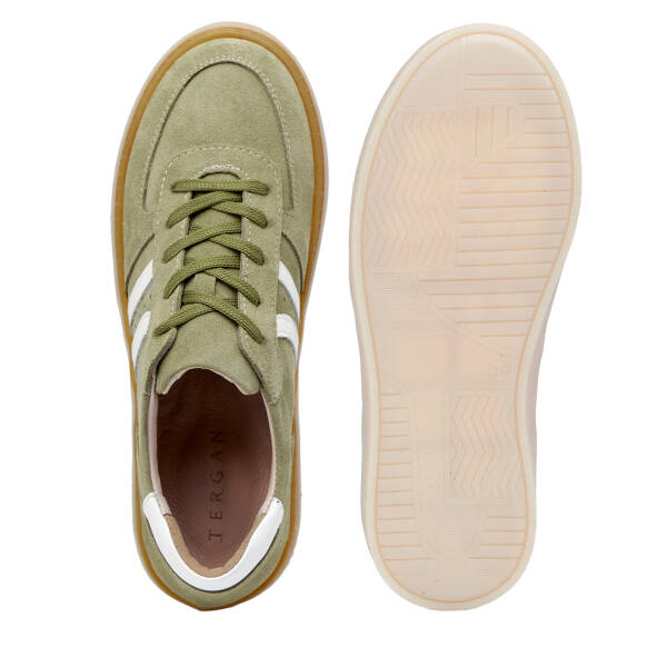 Yeşil Hakiki Süet Deri Kadın Sneaker - K26I1AY68421-V0O - 6