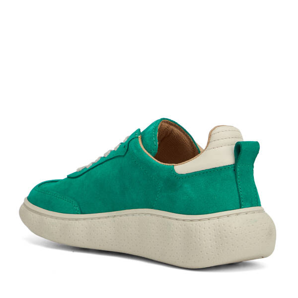 Yeşil Hakiki Süet Deri Kadın Sneaker - K26I1AY68701-O48 - 4