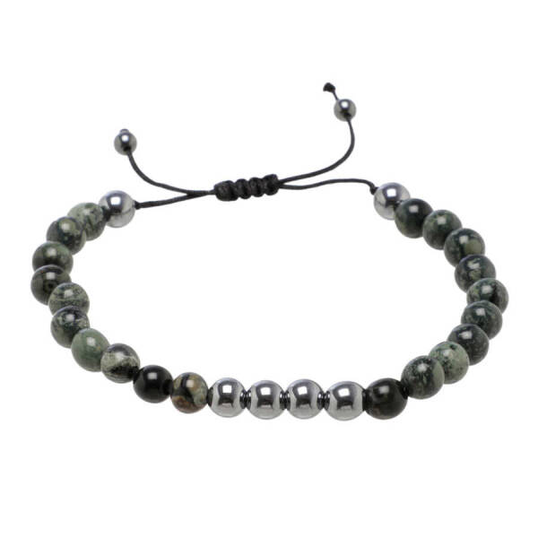 Yeşil Jasper Unisex Bileklik - U1BLK0430044-E90 - 1