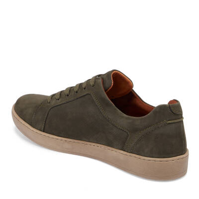 Yeşil Nubuk Deri Erkek Sneaker - E24I1AY56825-G98 - 2