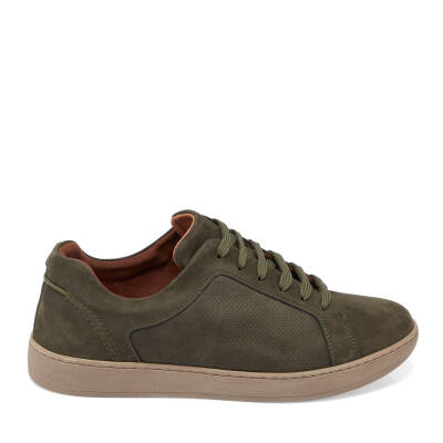 Yeşil Nubuk Deri Erkek Sneaker - E24I1AY56825-G98 - 3