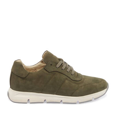 Yeşil Nubuk Deri Erkek Sneaker - E24I1AY56899-G98 - 3