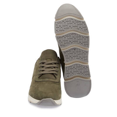 Yeşil Nubuk Deri Erkek Sneaker - E24I1AY56899-G98 - 4