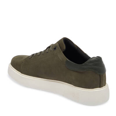  Yeşil Nubuk Deri Erkek Sneaker - E24I1AY56902-G98 - 2